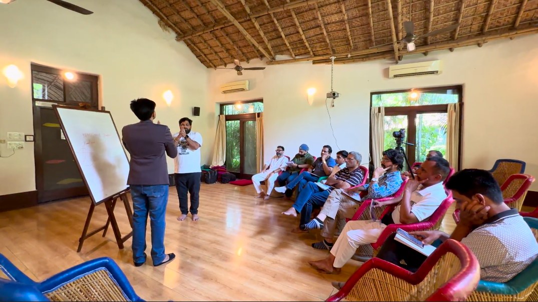 A moment from Ravinder's teaching